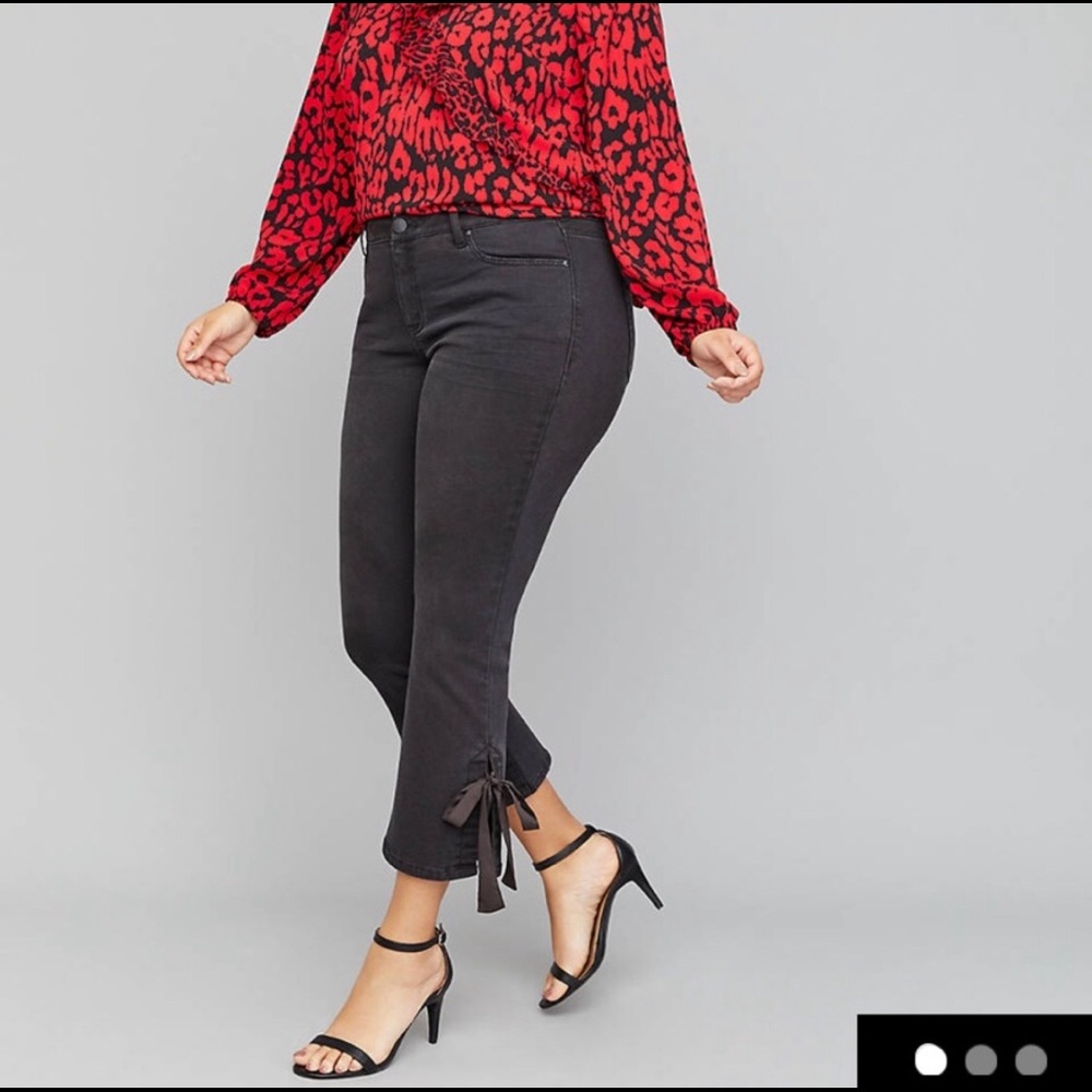 Lane Bryant black denim jeans